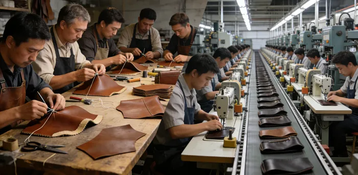Leather Bag Workshop vs. Factory: Efficiency & Quality