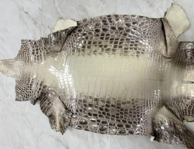 Crocodile leather is expensive leather
