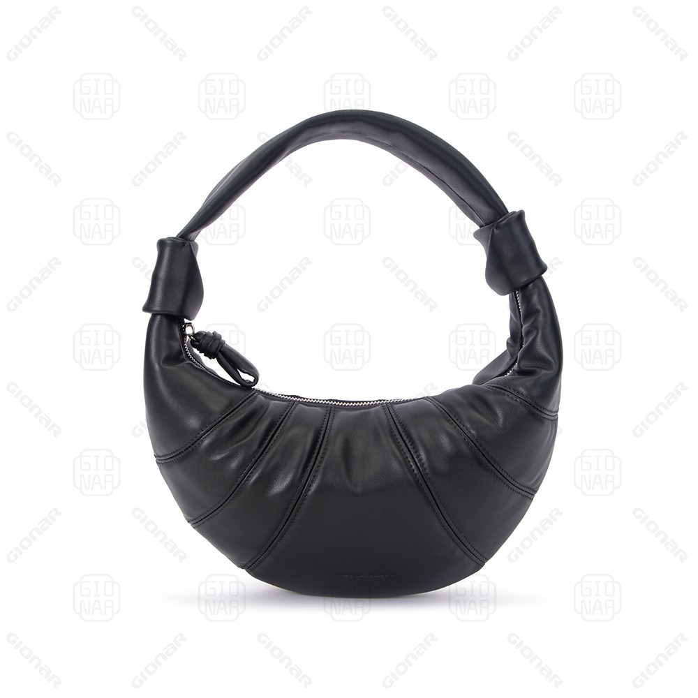 Custom OEM Minimalist Women Soft Leather Crescent Hobo Bag Vegetable-tanned
