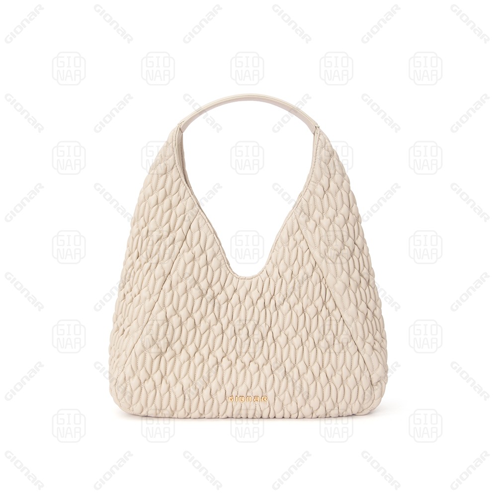 Luxury OEM Custom Trendy Quilted Hobo Bag for Women High Quality PU Leather Tote Bag with Logo